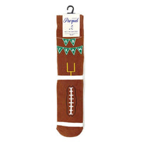 Men's Football Touchdown Novelty Socks- NVS19622-BR - Bundle Bus