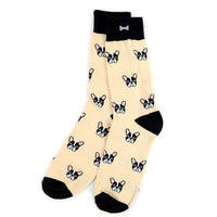 Men's French Bulldog Novelty Socks - NVS1909 - Bundle Bus