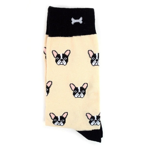 Men's French Bulldog Novelty Socks - NVS1909 - Bundle Bus