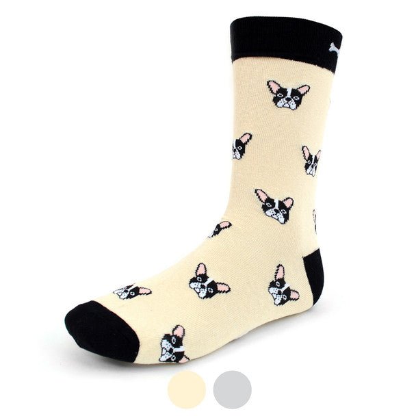 Men's French Bulldog Novelty Socks - NVS1909 - Bundle Bus