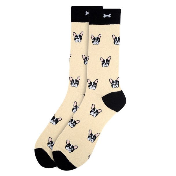 Men's French Bulldog Novelty Socks - NVS1909 - Bundle Bus