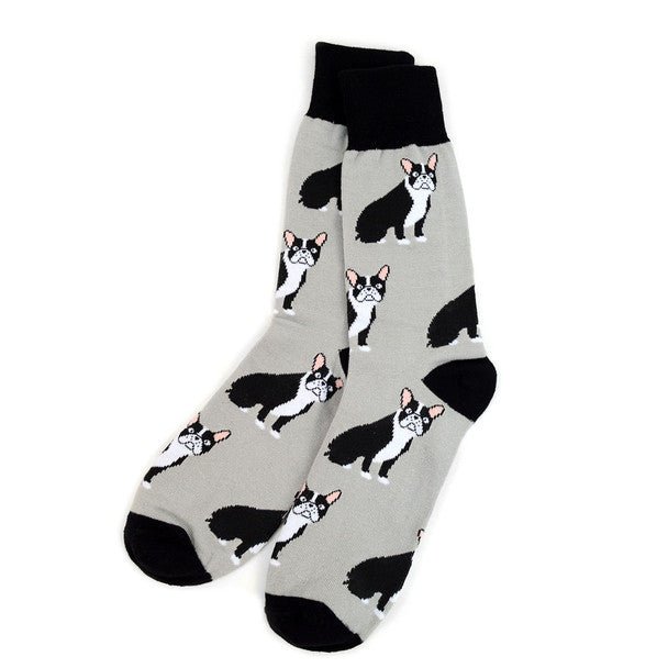 Men's French Bulldog Novelty Socks - NVS1910 - Bundle Bus