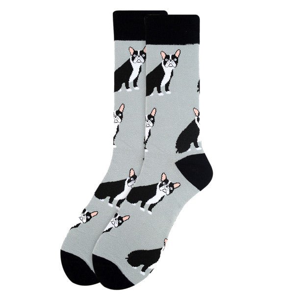 Men's French Bulldog Novelty Socks - NVS1910 - Bundle Bus