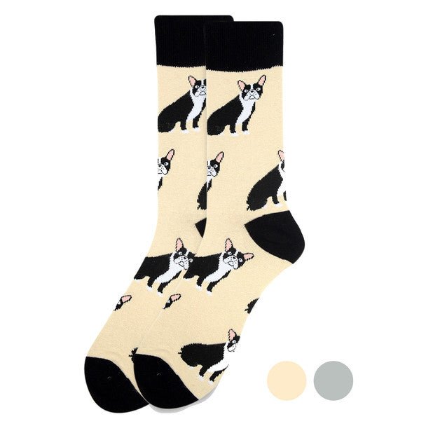 Men's French Bulldog Novelty Socks - NVS1910 - Bundle Bus