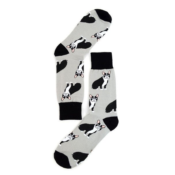 Men's French Bulldog Novelty Socks - NVS1910 - Bundle Bus