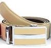 Men's Genuine Leather Sliding Buckle Ratchet Belt - 4-Colors - Bundle Bus
