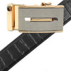 Men's Genuine Leather Sliding Buckle Ratchet Belt - MGLBB13 - Bundle Bus