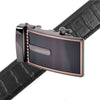 Men's Genuine Leather Sliding Buckle Ratchet Belt MGLBB15 - Bundle Bus