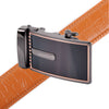 Men's Genuine Leather Sliding Buckle Ratchet Belt MGLBB15 - Bundle Bus