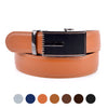 Men's Genuine Leather Sliding Buckle Ratchet Belt MGLBB15 - Bundle Bus