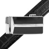 Men's Genuine Leather Sliding Buckle Ratchet Belt - MGLBB18 - Bundle Bus