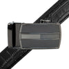 Men's Genuine Leather Sliding Buckle Ratchet Belt MGLBB19 - Bundle Bus