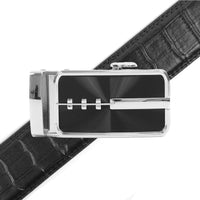 Men's Genuine Leather Sliding Buckle Ratchet Belt MGLBB23 - Bundle Bus