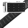 Men's Genuine Leather Sliding Buckle Ratchet Belt MGLBB3 - Bundle Bus