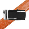 Men's Genuine Leather Sliding Buckle Ratchet Belt MGLBB30 - Bundle Bus