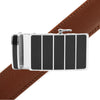 Men's Genuine Leather Sliding Buckle Ratchet Belt MGLBB31 - Bundle Bus