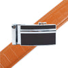 Men's Genuine Leather Sliding Buckle Ratchet Belt MGLBB32 - Bundle Bus