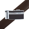 Men's Genuine Leather Sliding Buckle Ratchet Belt MGLBB32 - Bundle Bus