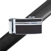 Men's Genuine Leather Sliding Buckle Ratchet Belt MGLBB32 - Bundle Bus