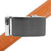 Men's Genuine Leather Sliding Buckle Ratchet Belt MGLBB34 - Bundle Bus