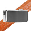 Men's Genuine Leather Sliding Buckle Ratchet Belt MGLBB34 - Bundle Bus