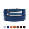 Men's Genuine Leather Sliding Buckle Ratchet Belt MGLBB41 - Bundle Bus