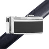 Men's Genuine Leather Sliding Buckle Ratchet Belt MGLBB42 - Bundle Bus