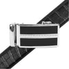 Men's Genuine Leather Sliding Buckle Ratchet Belt MGLBB43 - Bundle Bus