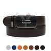 Men's Genuine Leather Sliding Buckle Ratchet Belt MGLBB46 - Bundle Bus