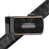 Men's Genuine Leather Sliding Buckle Ratchet Belt MGLBB46 - Bundle Bus