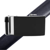 Men's Genuine Leather Sliding Buckle Ratchet Belt MGLBB47 - Bundle Bus