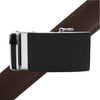 Men's Genuine Leather Sliding Buckle Ratchet Belt MGLBB47 - Bundle Bus