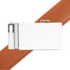 Men's Genuine Leather Sliding Buckle Ratchet Belt MGLBB48 - Bundle Bus