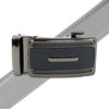 Men's Genuine Leather Sliding Buckle Ratchet Belt - MGLBB49 - Bundle Bus