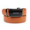 Men's Genuine Leather Sliding Buckle Ratchet Belt - MGLBB49 - Bundle Bus