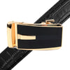 Men's Genuine Leather Sliding Buckle Ratchet Belt - MGLBB52 - Bundle Bus