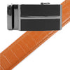 Men's Genuine Leather Sliding Buckle Ratchet Belt MGLBB7 - Bundle Bus