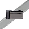 Men's Genuine Leather Sliding Buckle Ratchet Belt-MGLBB70 - Bundle Bus