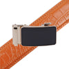 Men's Genuine Leather Sliding Buckle Ratchet Belt-MGLBB71 - Bundle Bus