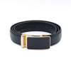 Men's Genuine Leather Sliding Buckle Ratchet Belt-MGLBB71 - Bundle Bus