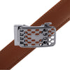 Men's Genuine Leather Sliding Buckle Ratchet Belt-MGLBB72 - Bundle Bus