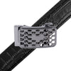 Men's Genuine Leather Sliding Buckle Ratchet Belt-MGLBB72 - Bundle Bus