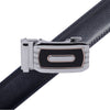 Men's Genuine Leather Sliding Buckle Ratchet Belt-MGLBB73 - Bundle Bus