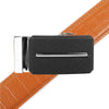 Men's Genuine Leather Sliding Buckle Ratchet Belt MGLBB8 - Bundle Bus