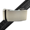 Men's Genuine Leather Vibrant Brushed Buckle Ratchet Belt - MGLBB50X-Brushed - Bundle Bus