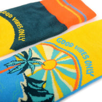 Men's "Good Vibes Only" Novelty Socks - NVS19586 - Bundle Bus