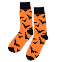 Men's Halloween Bat Novelty Crew Socks-NVS2000 - Bundle Bus