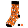 Men's Halloween Ghost Novelty Crew Socks-NVS2003 - Bundle Bus