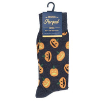 Men's Halloween Pumpkin Novelty Socks- NVS19610-CHAR - Bundle Bus