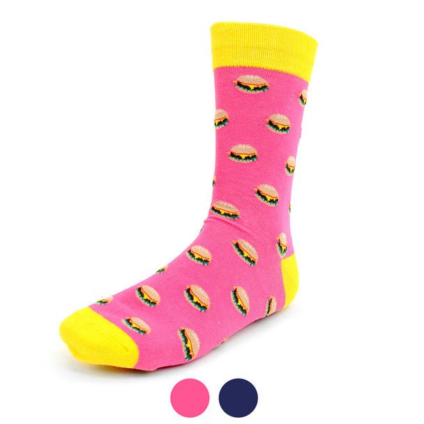 Men's Hamburger Novelty Socks - NVS1925 - Bundle Bus